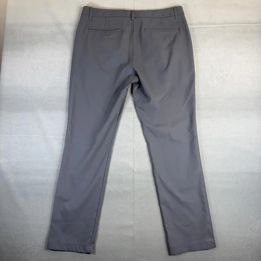 Bonobos Golf Pants Mens 36x32 Slim Gray Performance Straight Leg Stretch Chino